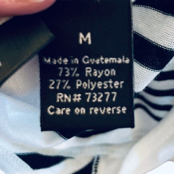 Apt 9 Black And White Sleeveless Razorback Dress, Size M, NWT - Picture 9 of 10